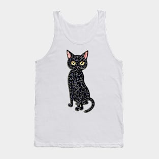 Crystal Black Cat Tank Top